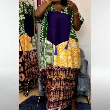 African Boubou Dress - Multi-Color